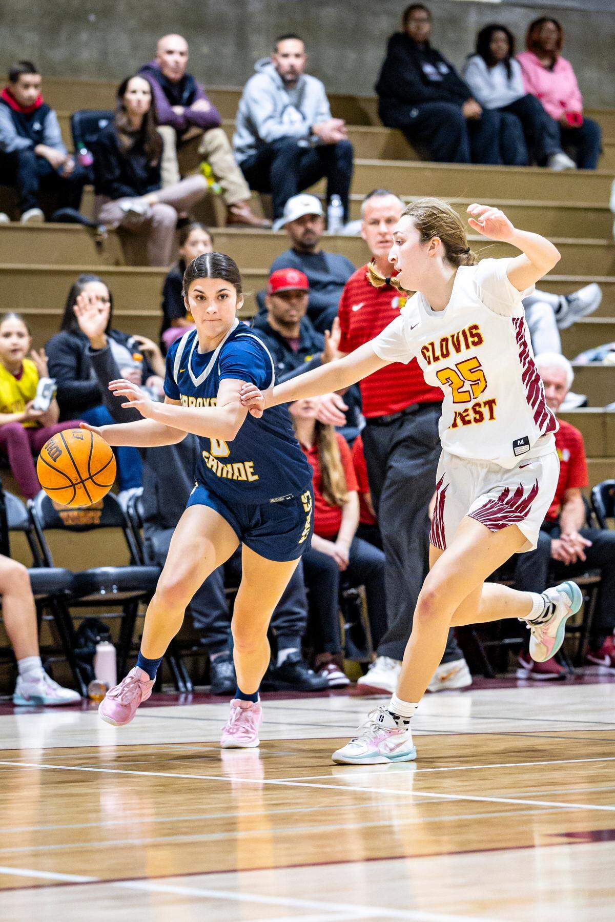 Arroyo Grande plays in a second-round Division 1 game versus Clovis West. The Golden Eagles won 69-24.