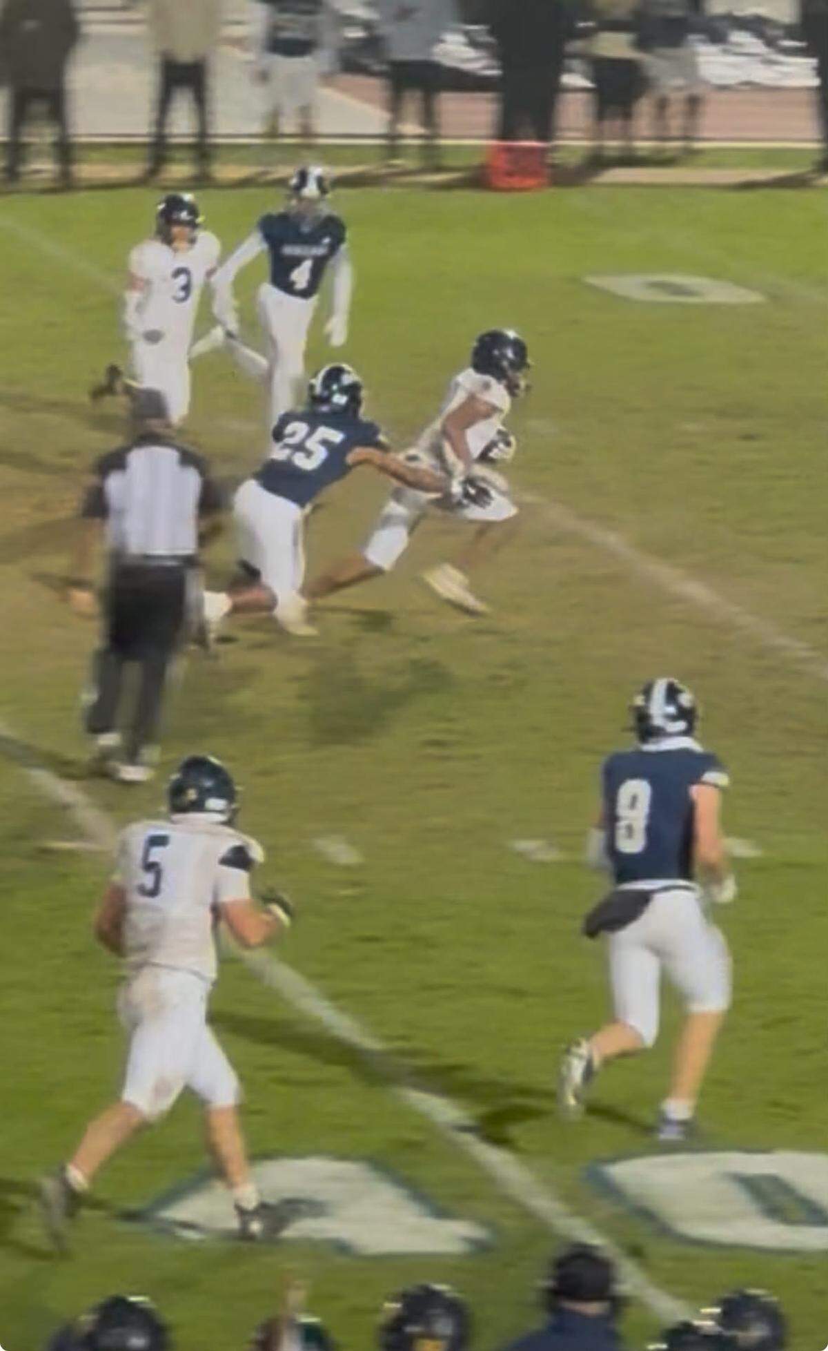 Caleb Clark breaks free from a touchdown in a 23-20 OT win in Bakersfield.