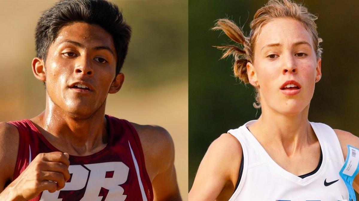 Paso Robles junior Pablo Cortes (left) and Morro Bay junior Audrey McClish are The Tribune Cross Country Runners of the Year.