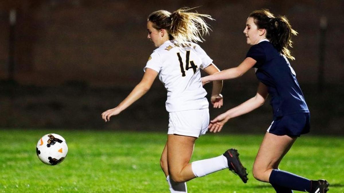 SLO High sophomore Emma Ruzius, pictured here in a game earlier in the season, scored the game-winning goal Tuesday to put the Tigers to the CIF-Southern Section Division 2 finals.