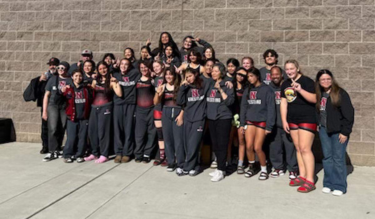 Nipomo High’s girls wrestling team.