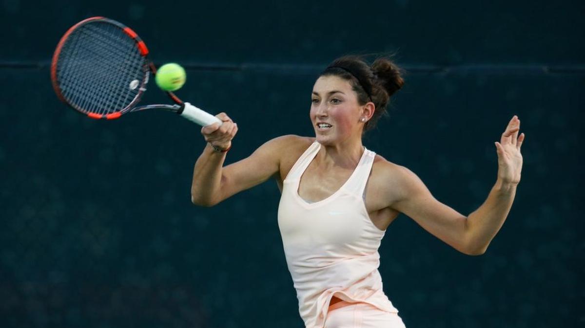 Arroyo Grande graduate and current Gonzaga senior Sophie Whittle faced Great Britain’s Laura Robson in the second round of the Central Coast Pro Tennis Open in Templeton last year.