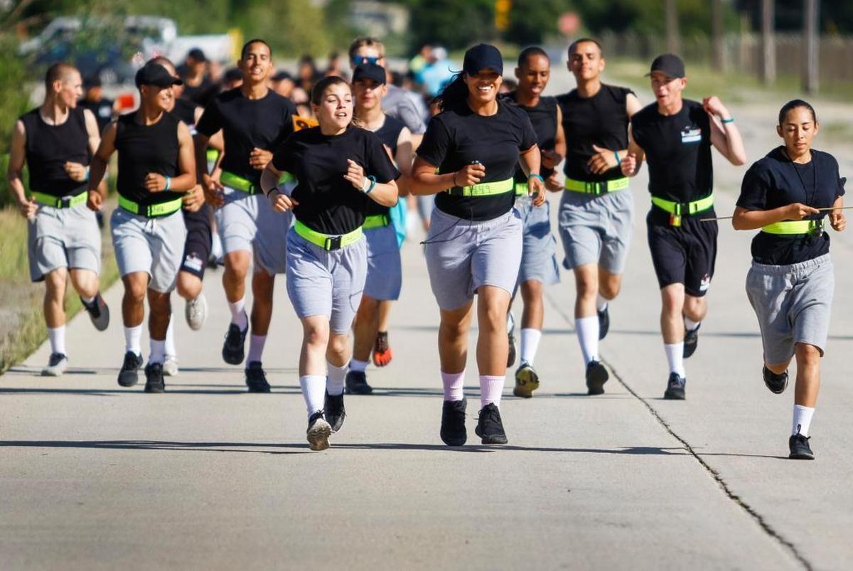 In a 2017 file photo, cadets at the Grizzly Youth Academy take part in their twice-weekly run club with Race SLO as they spend five weeks training to run in the SLO Half Marathon.