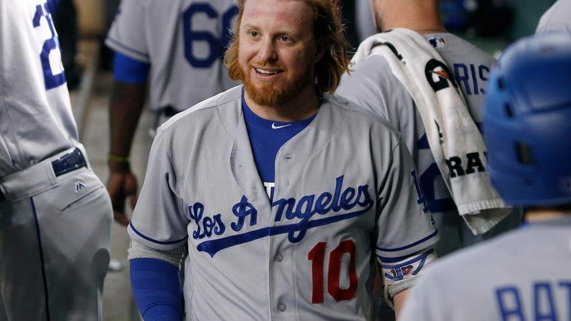 Los Angeles Dodgers’ Justin Turner visits Firestone Grill for a tri-tip ‘sando’
