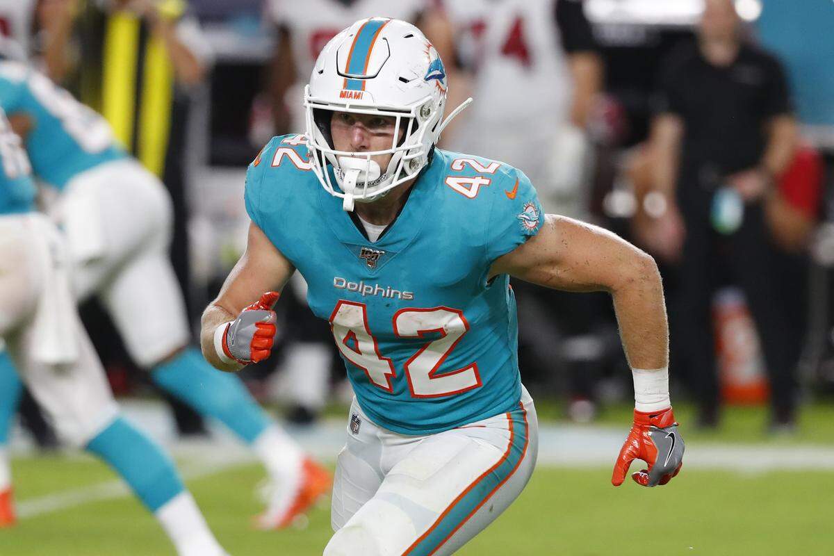 Miami Dolphins running back Patrick Laird on Aug. 8, 2019.