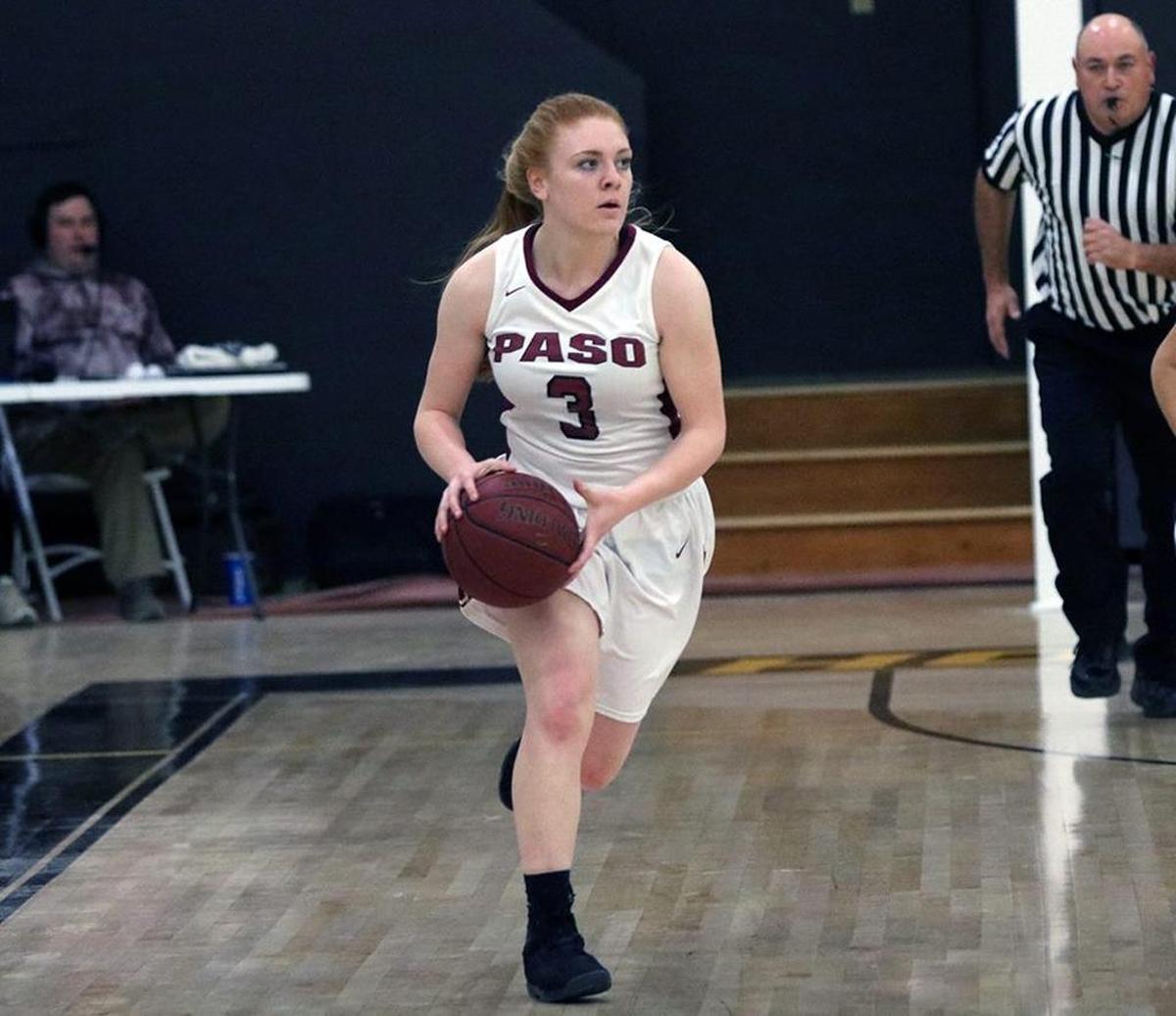 Paso Robles High School junior Kim Buchanan scored 20 points in a win over SLO High to open PAC 8 play.