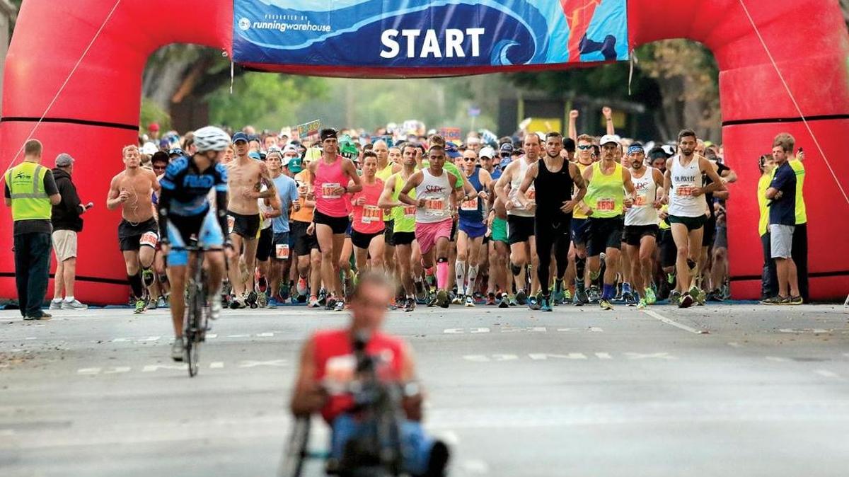 The 21st annual City to the Sea half marathon and 5K, which starts in San Luis Obispo and ends in Pismo Beach, will be held Oct. 9. All proceeds go to the Cuesta College track and field and cross country teams.