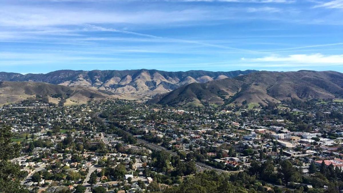 Located just a few blocks from downtown San Luis Obispo, the Lemon Grove Loop wraps through an abandoned lemon grove and offers remarkable views of the bustling city below.
