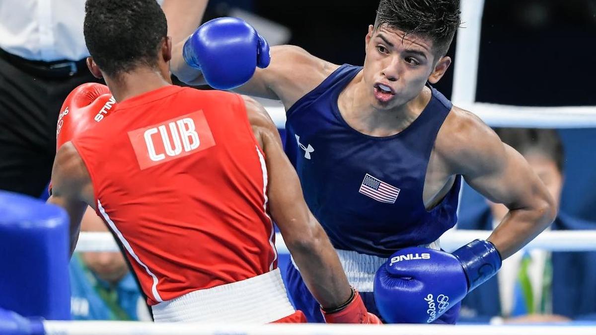 Santa Maria boxer Karlos Balderas, right, pictured here in last summer’s Olympic Games, will begin his professional career Sunday, April 9, 2017, as part of a Premier Boxing Champions card in Los Angeles.