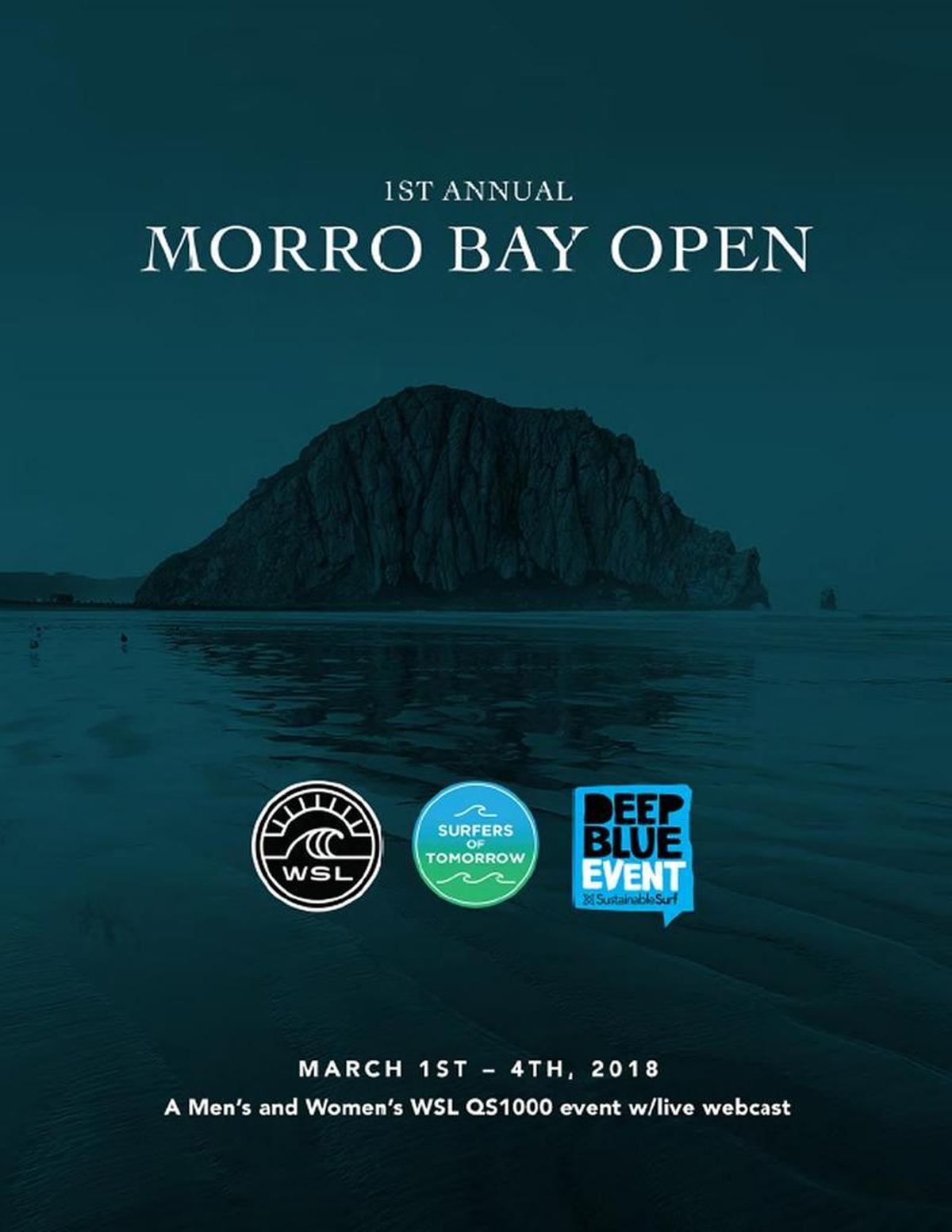 If McKay can gather enough financial support, the World Surf League Morro Bay Open will take place on March 1-4, 2018.