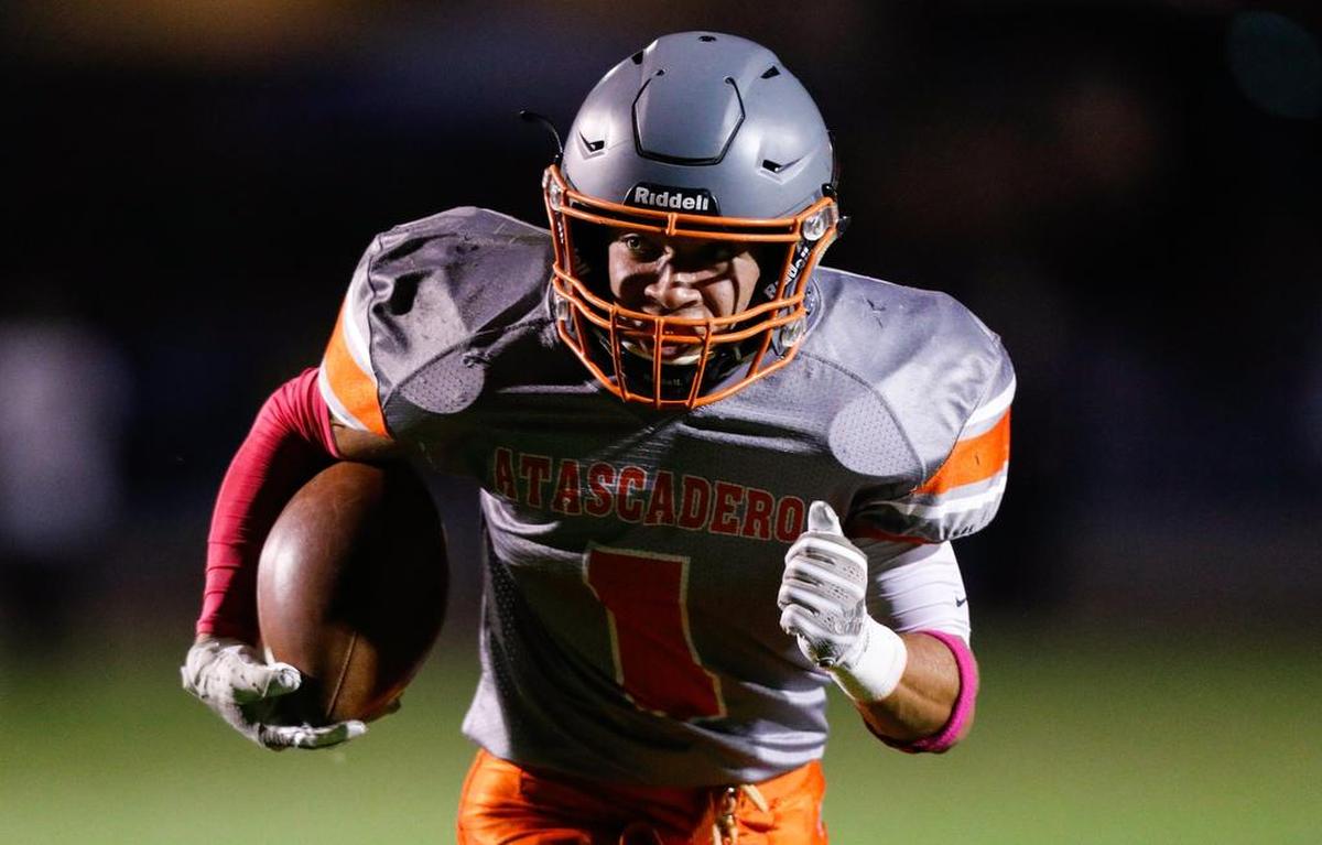 Atascadero High running back Stephen Reyes rushed for 203 yards and three touchdowns Friday night.