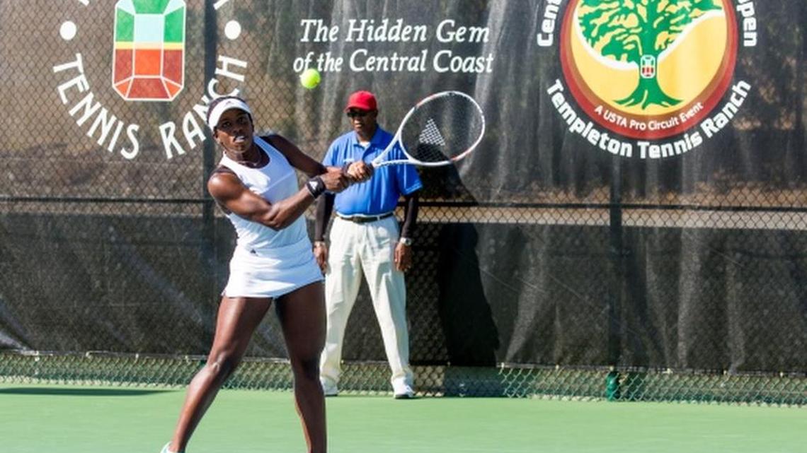 American Sachia Vickery won the singles title of the inaugural Central Coast Pro Tennis Open on Sunday at the Templeton Tennis Ranch